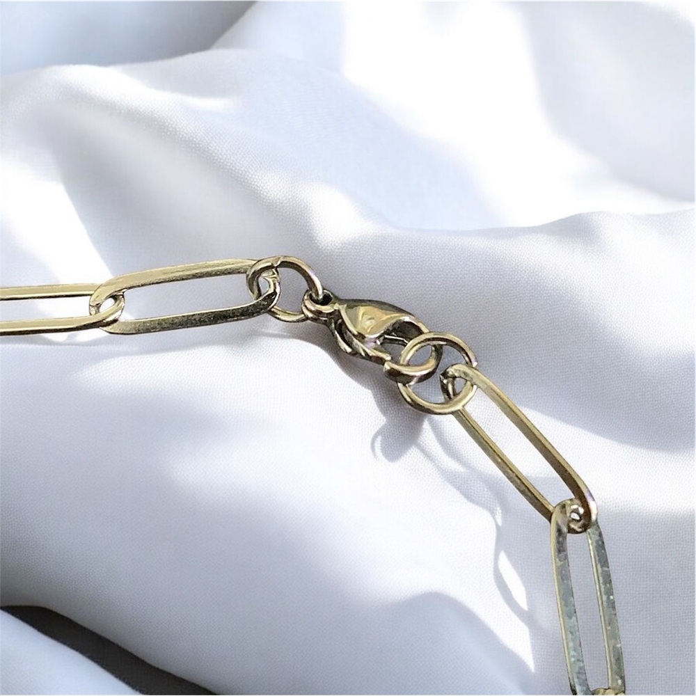 Paper Clip stainless steel 7.5 inch - 5mm bracelet - Picture 3 of 4